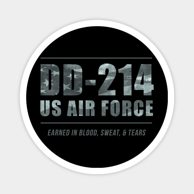 DD-214 US Air Force Magnet by Victor Wear